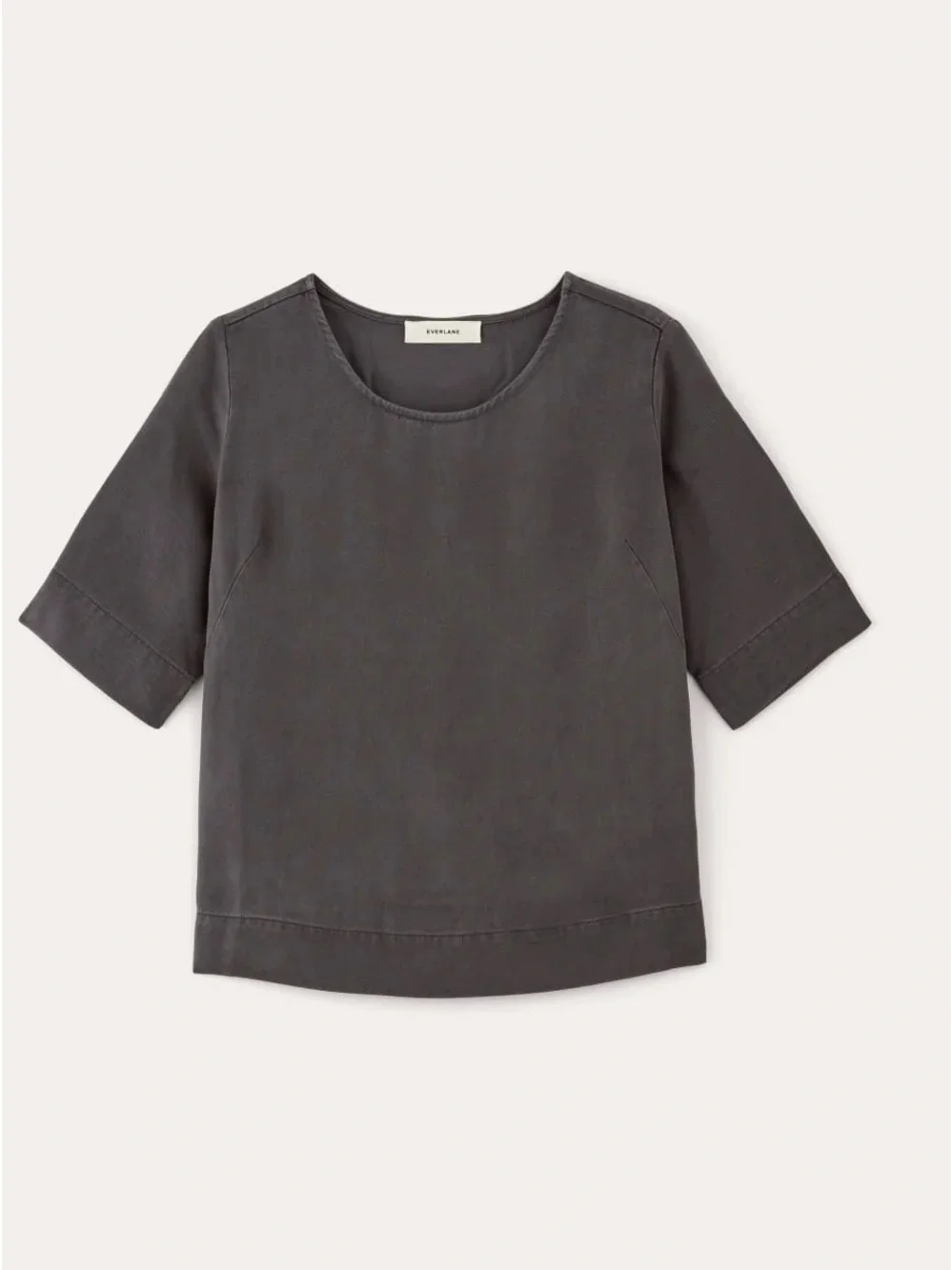 Everlane the relaxed tee in buttersoft graphite grey size medium EUC